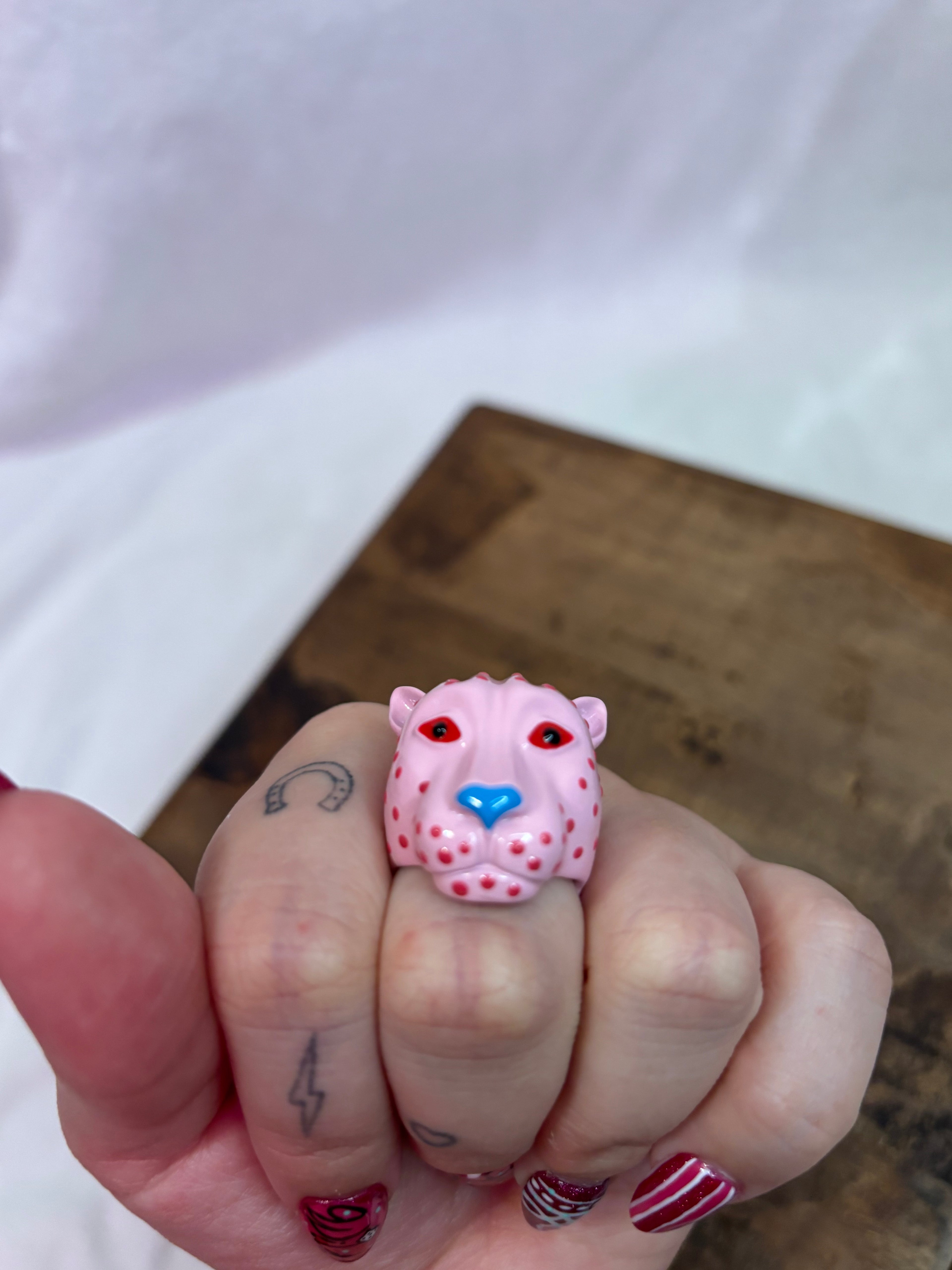 Pink Puma Ring