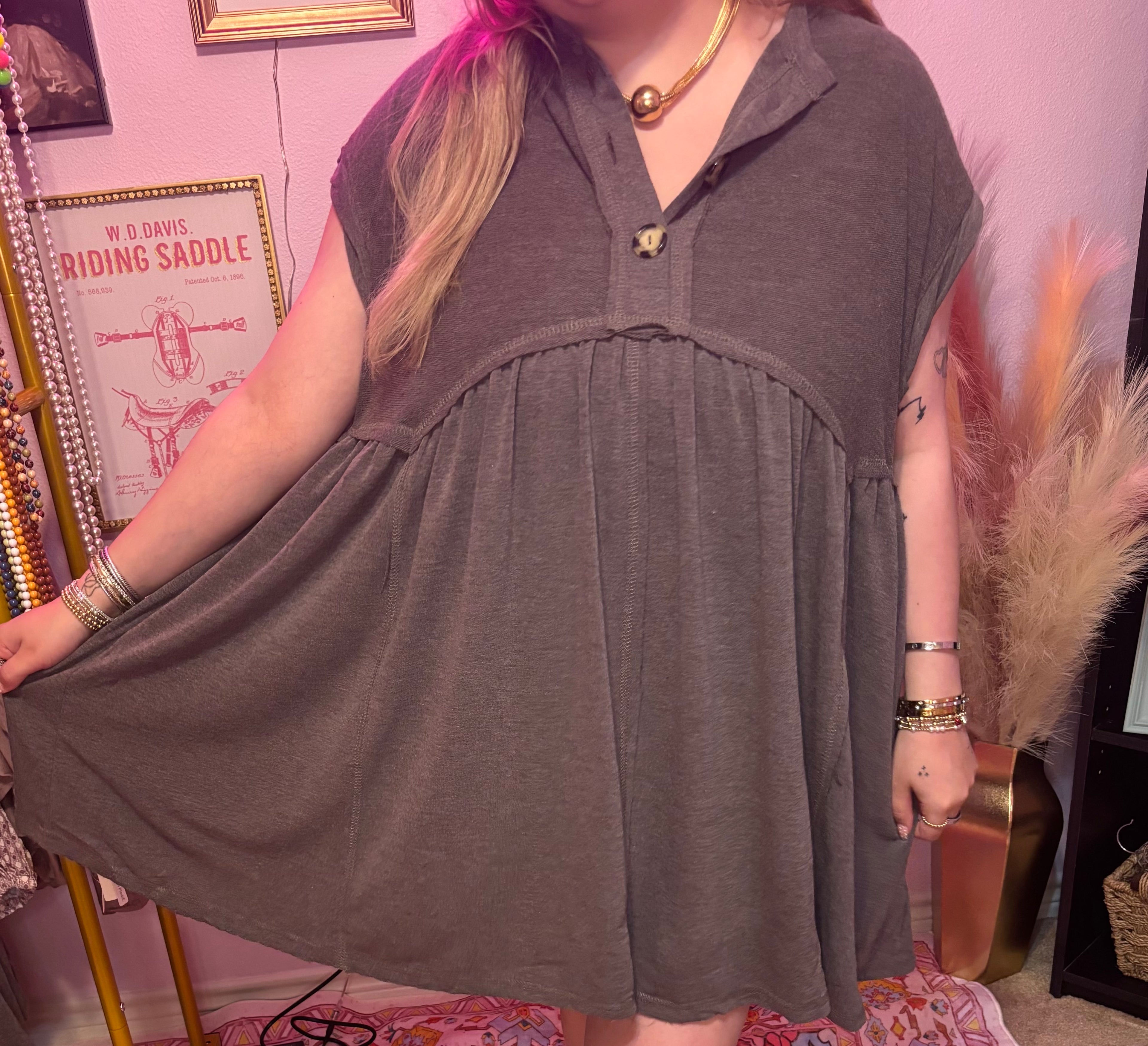 Fall in love Baby Doll Dress