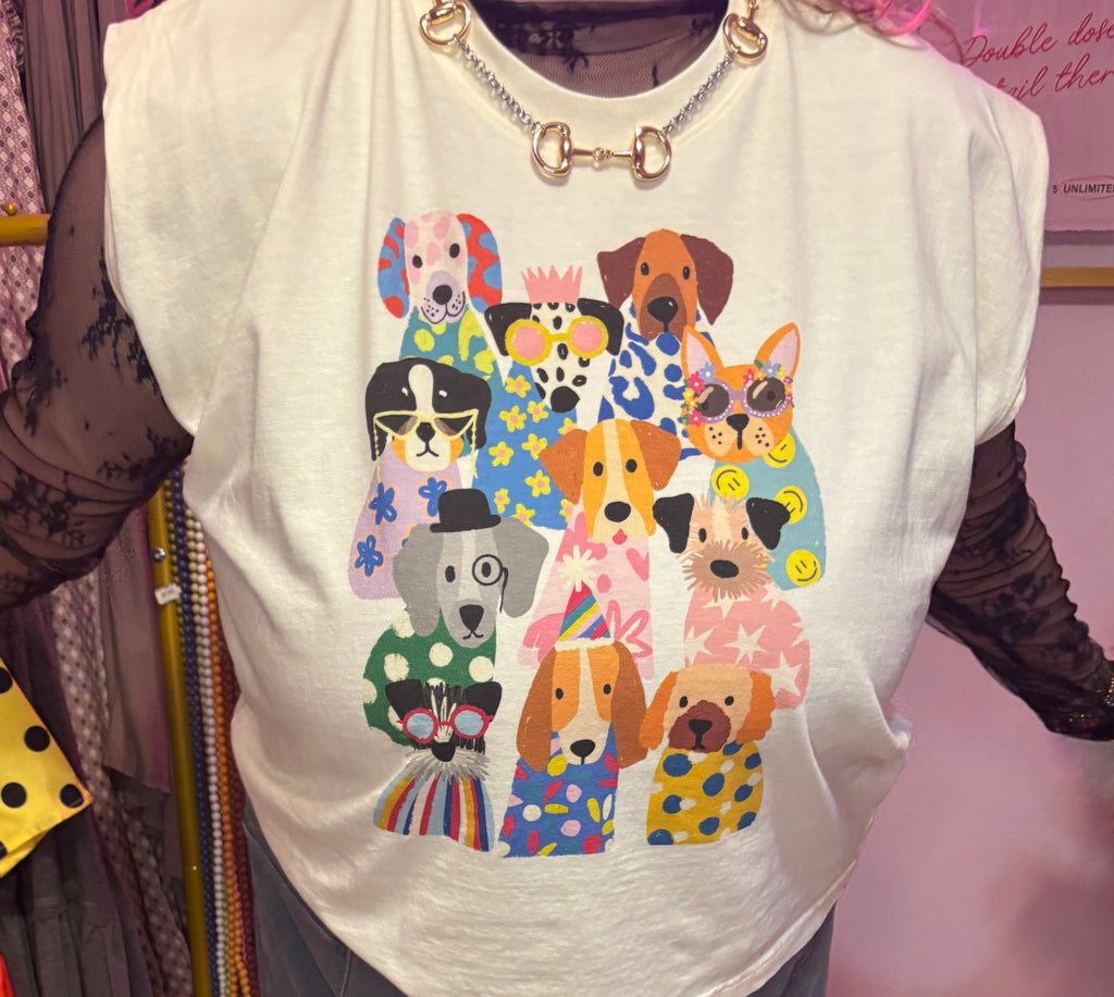 Party Dog Graphic Tee