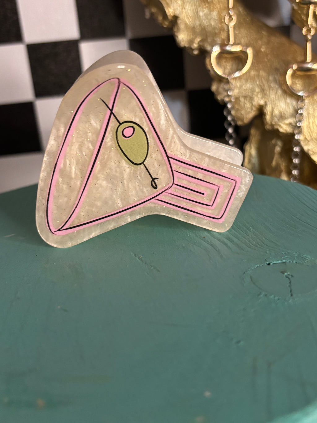 Pour Me A Glass Hair Clip