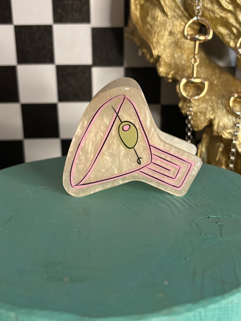 Pour Me A Glass Hair Clip