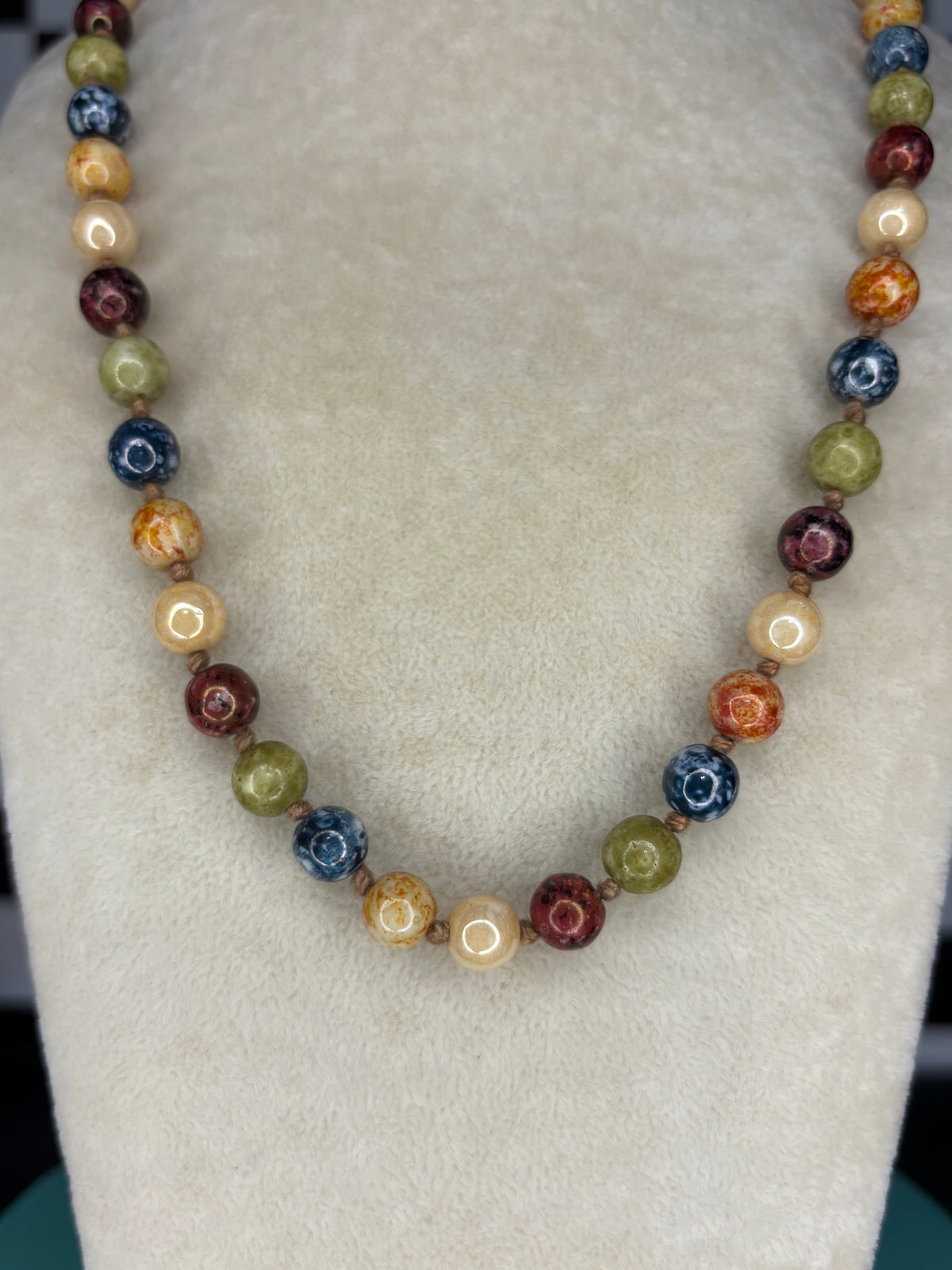 Multi Neutral Beaded Necklace