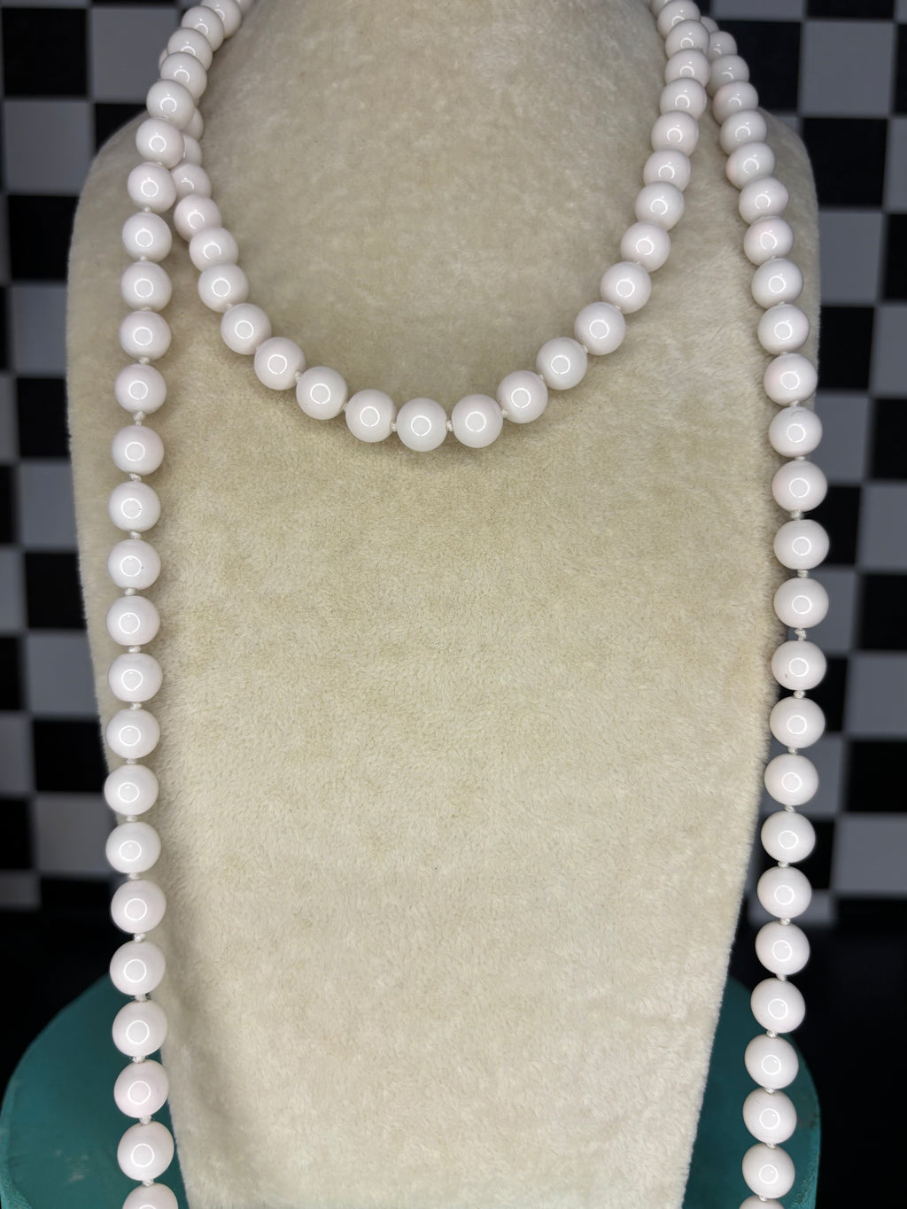 White Beaded Necklace