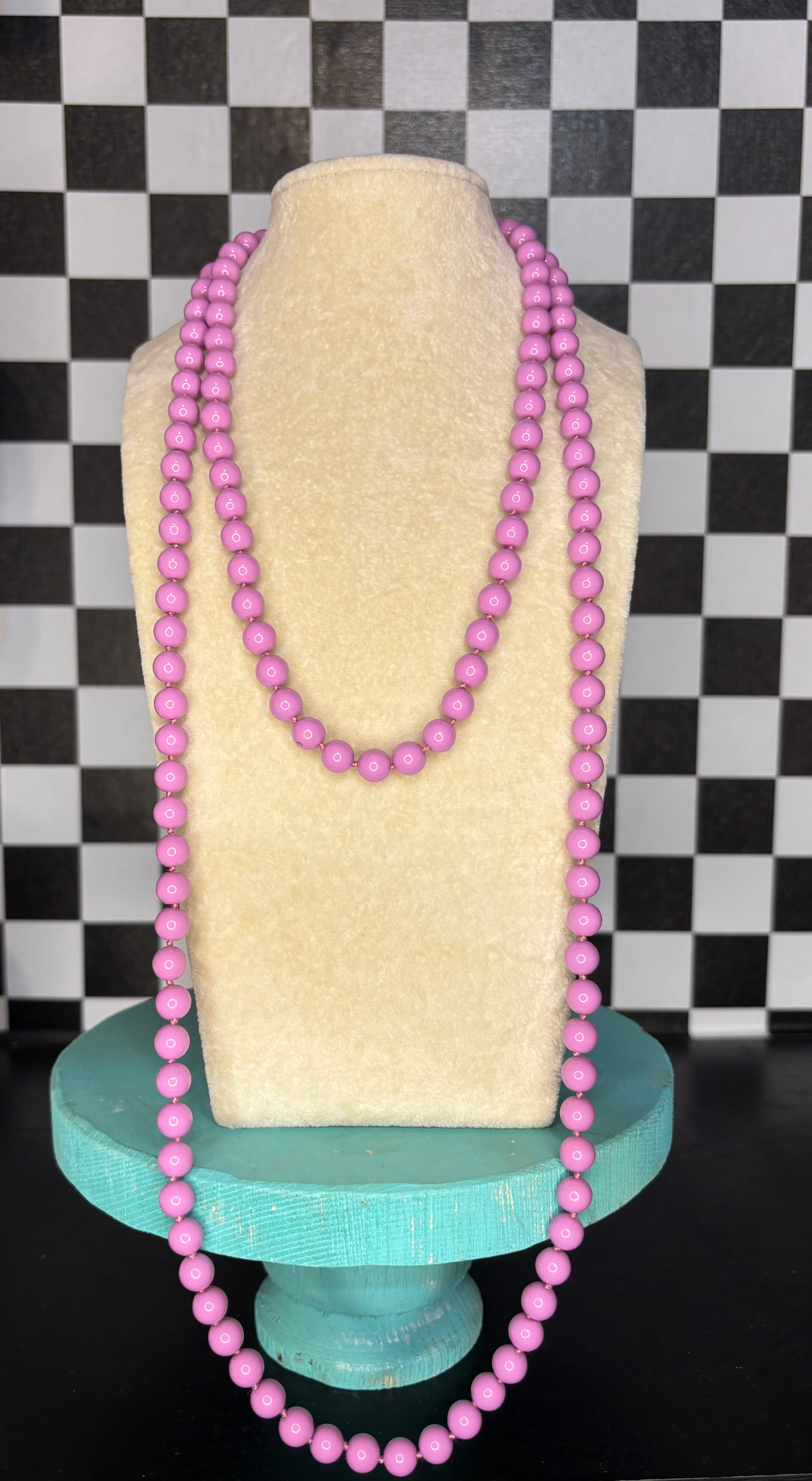 Purple Beaded Necklace