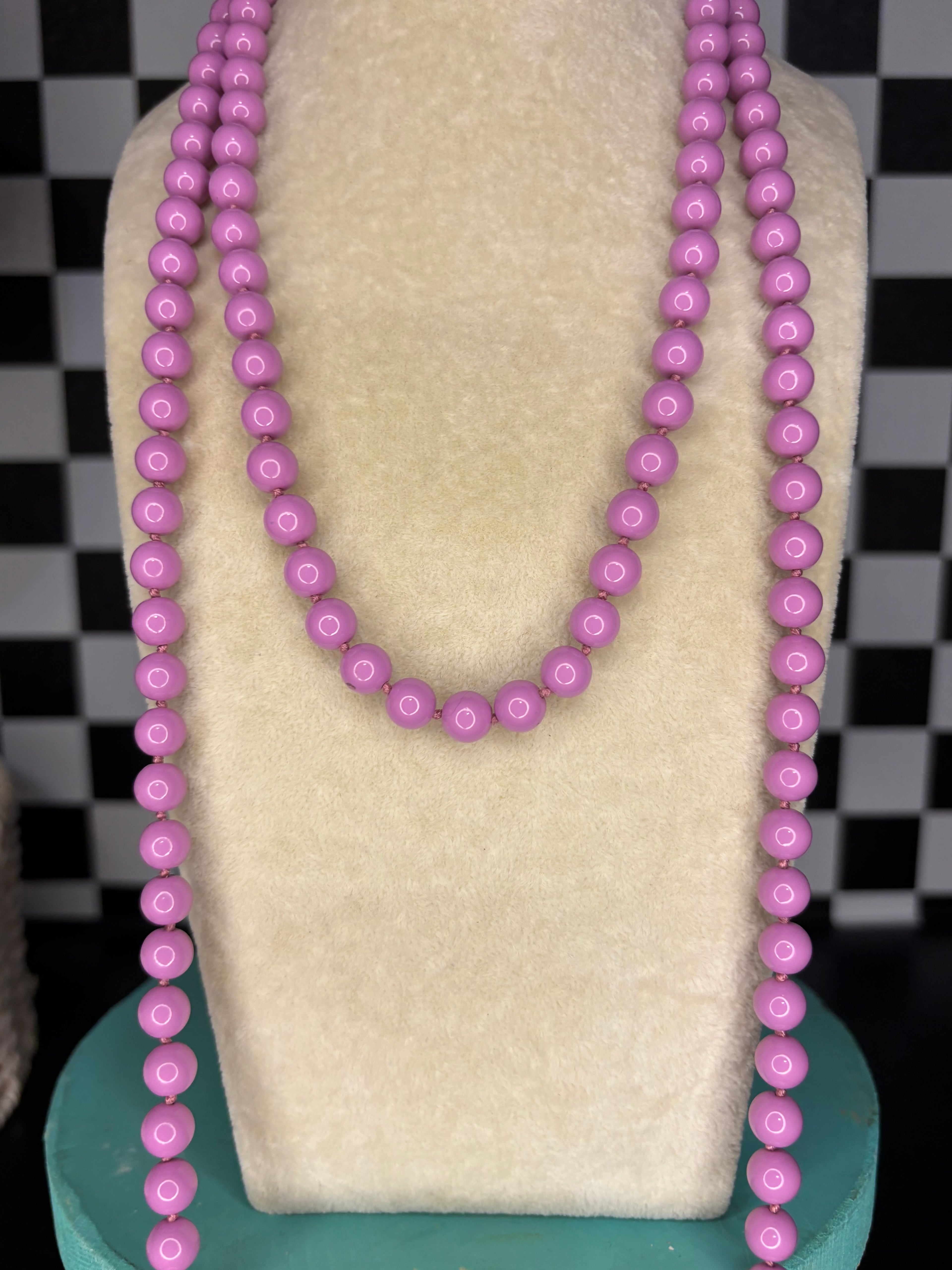 Purple Beaded Necklace