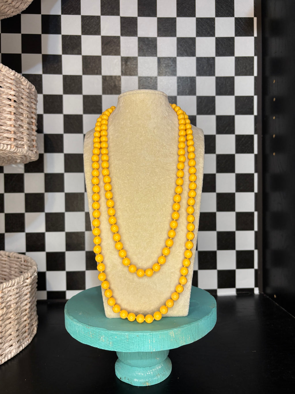 Orange Beaded Necklace