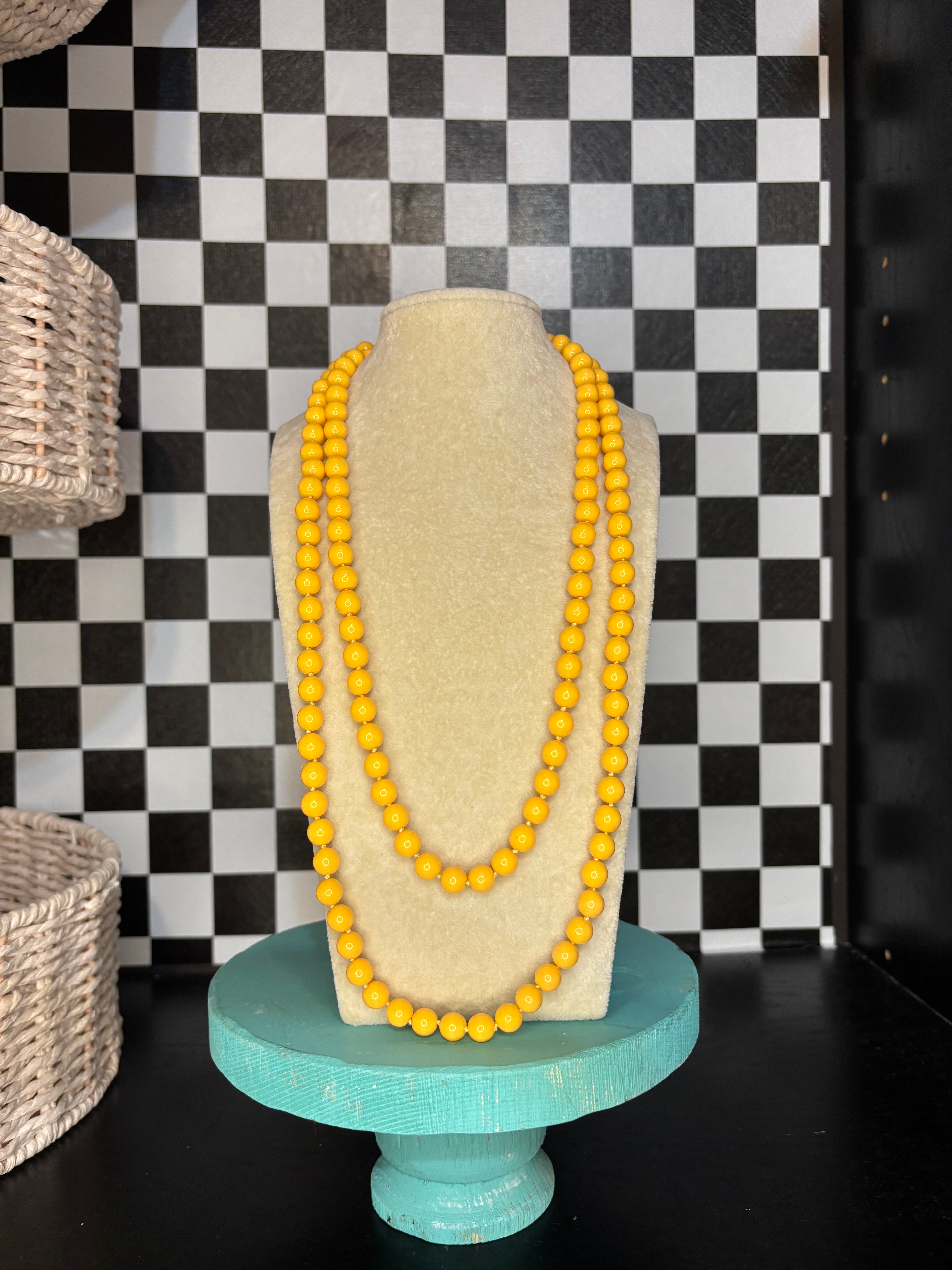 Orange Beaded Necklace