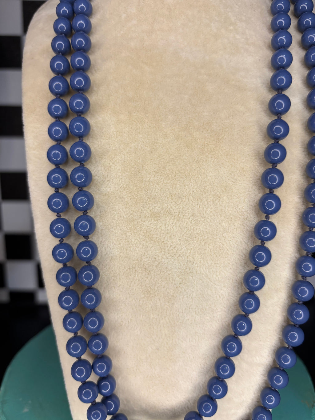 Navy Beaded Necklace