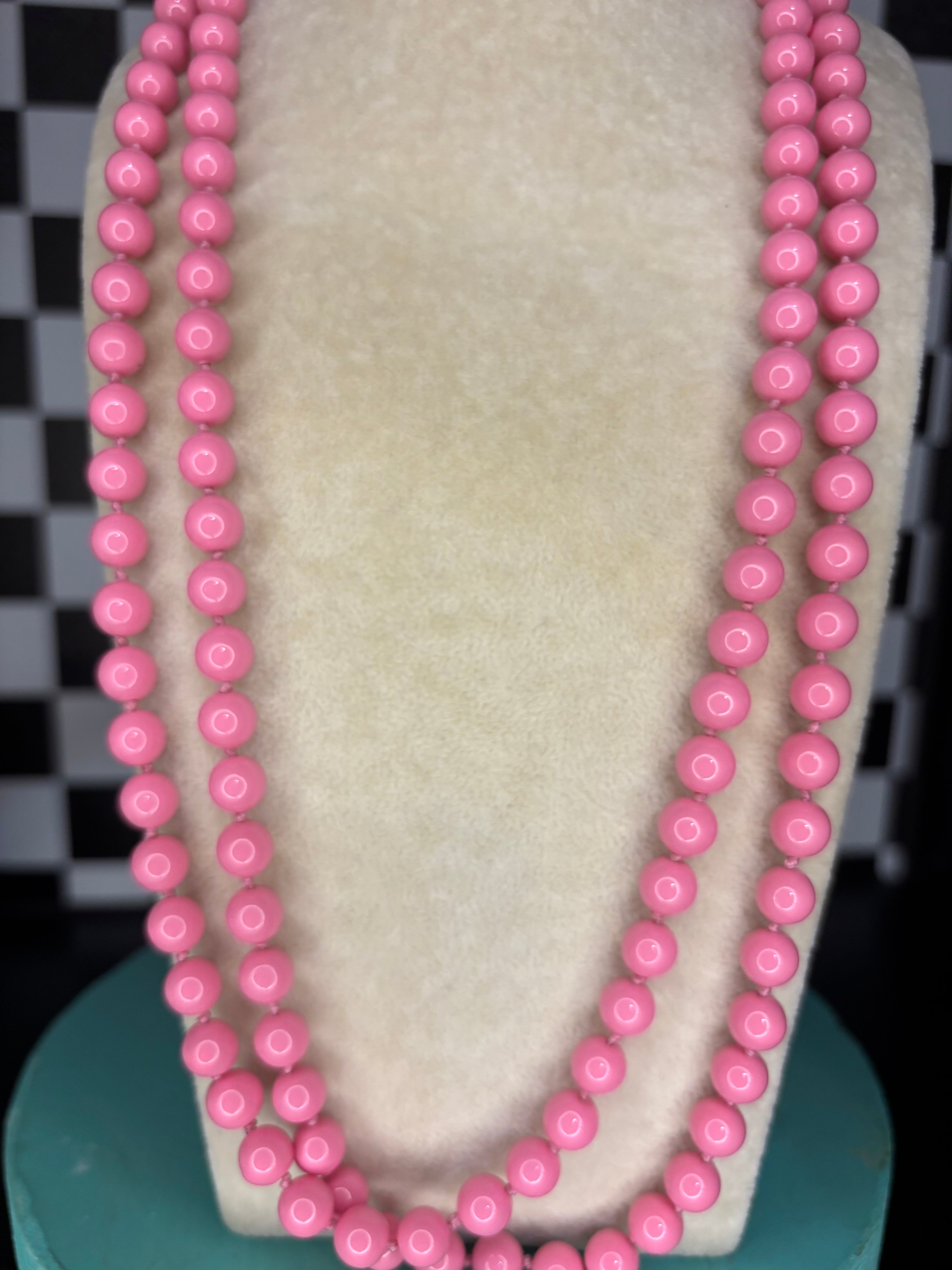 Pink Beaded Necklace