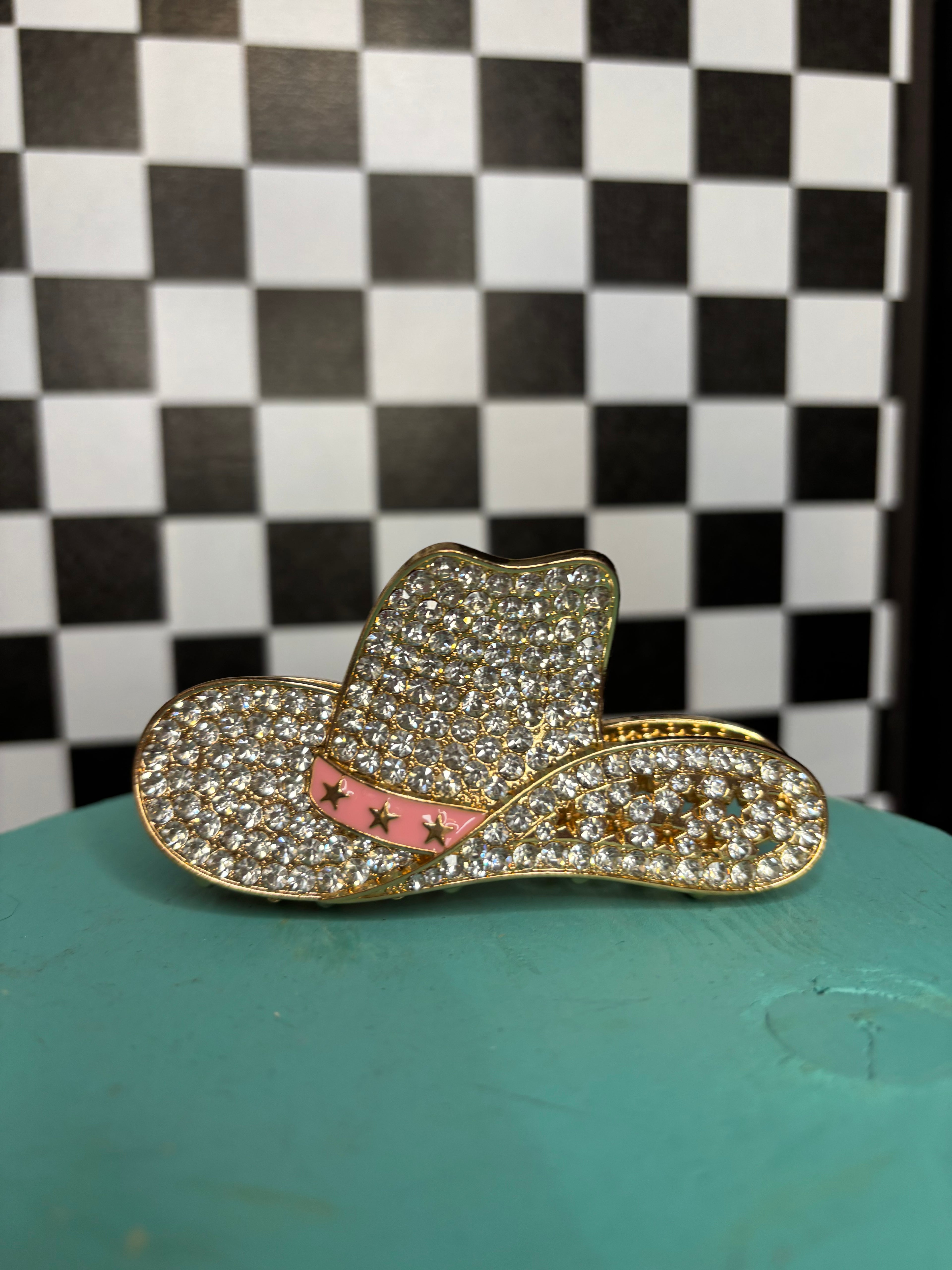 Cowboy Hat  Claw Clip