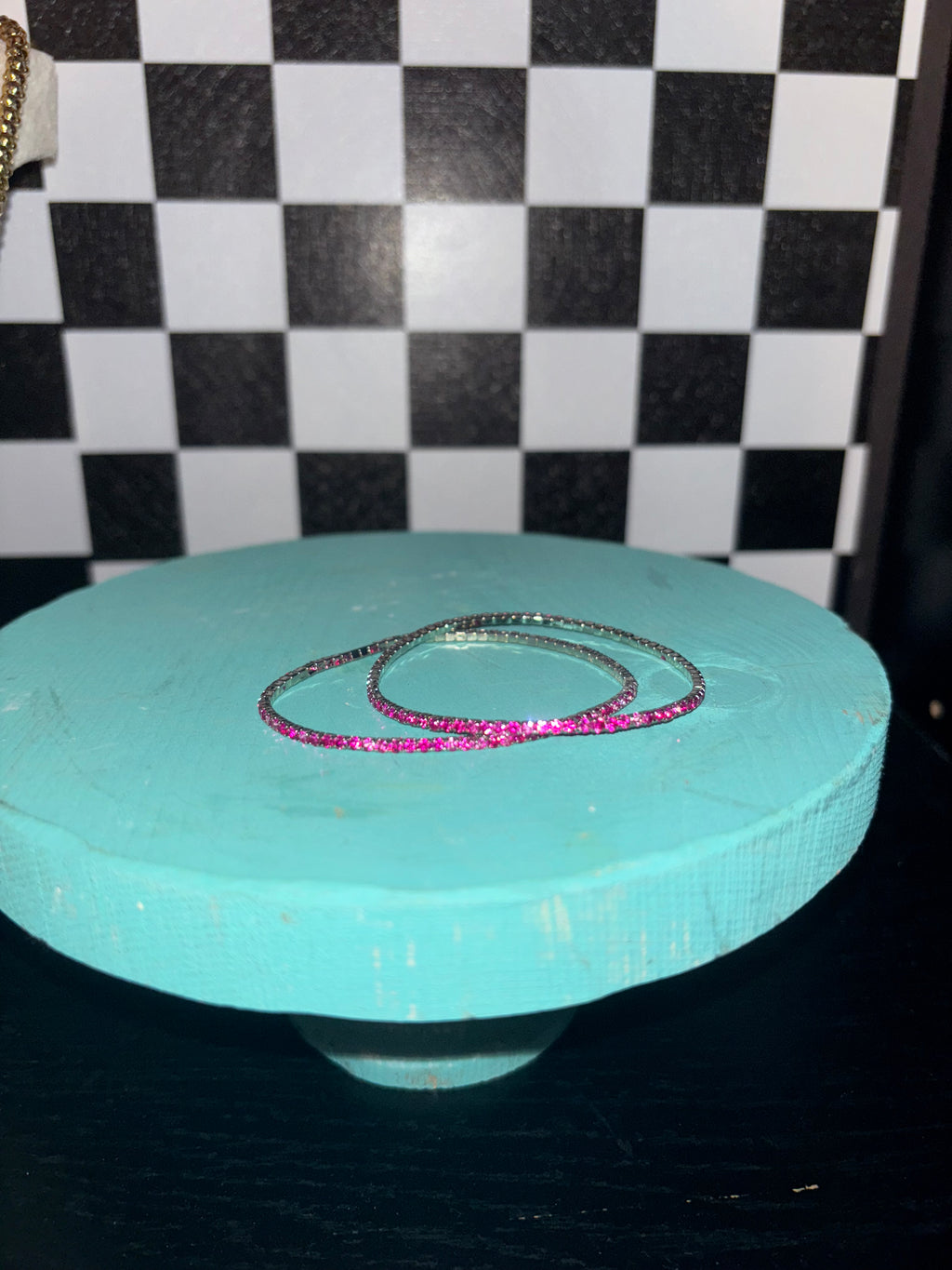 Pink Tennis Bracelet