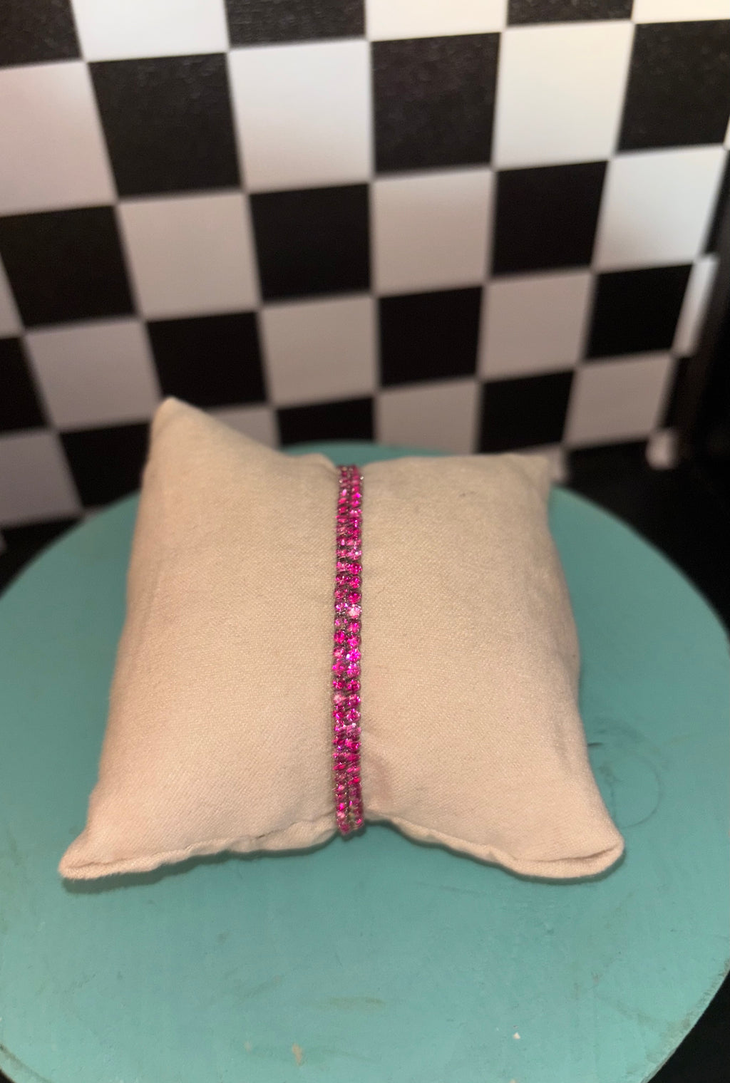 Pink Tennis Bracelet