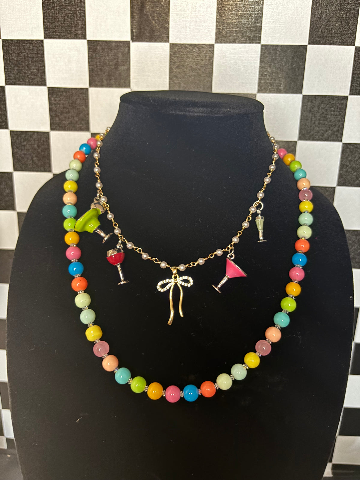 Happy Beaded Necklace