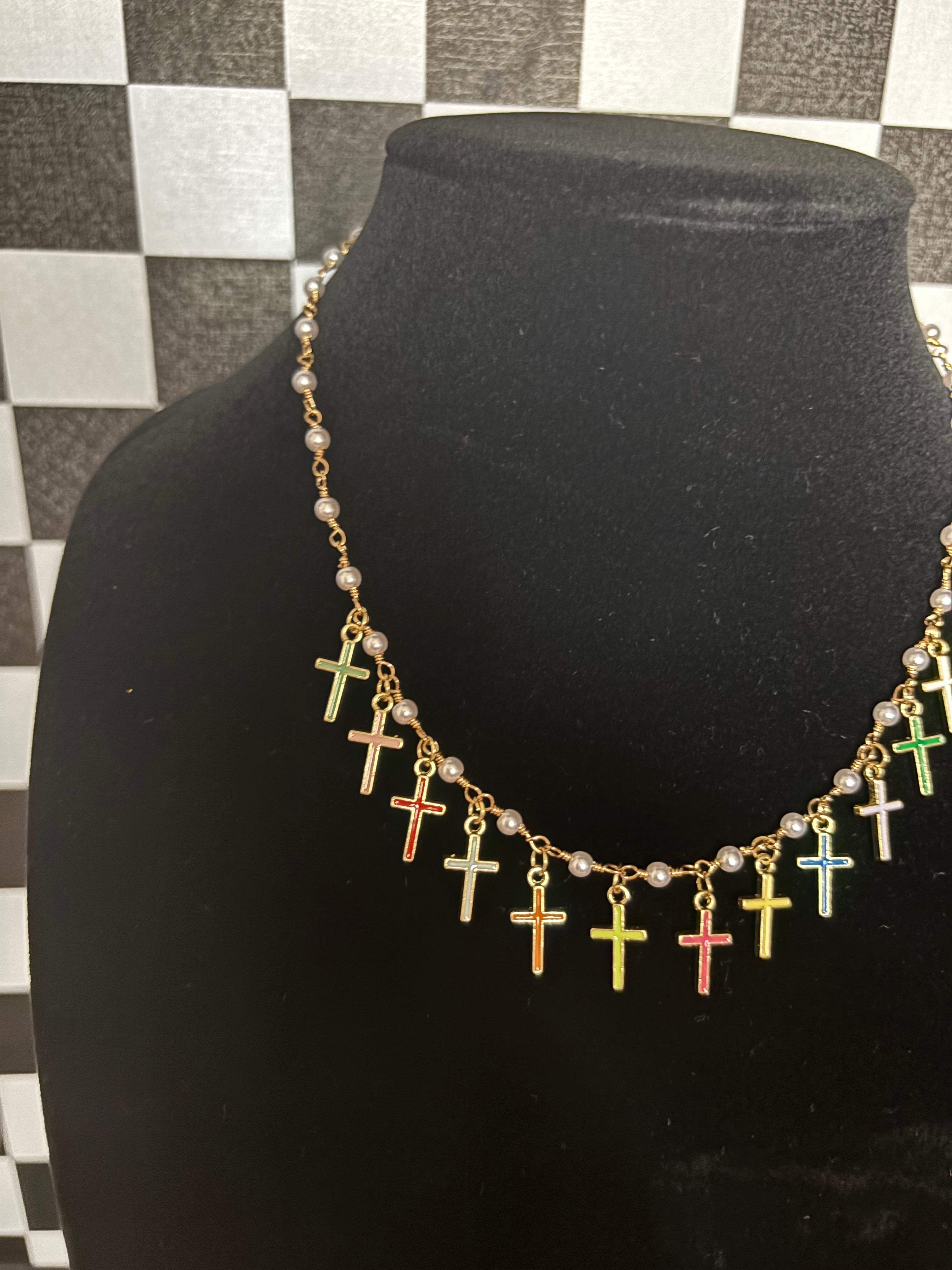 Multi Cross Necklace