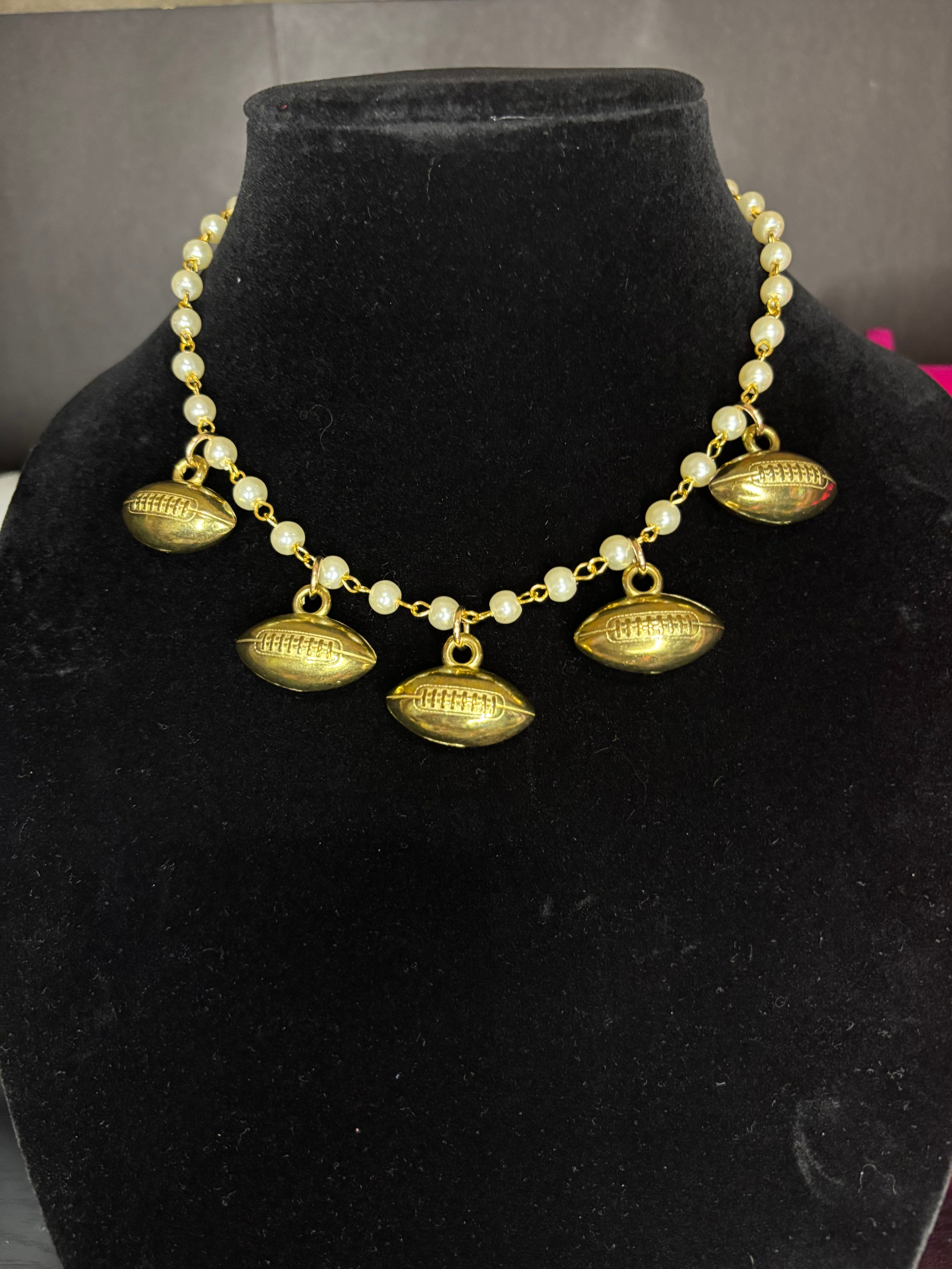 Football Charm Necklace