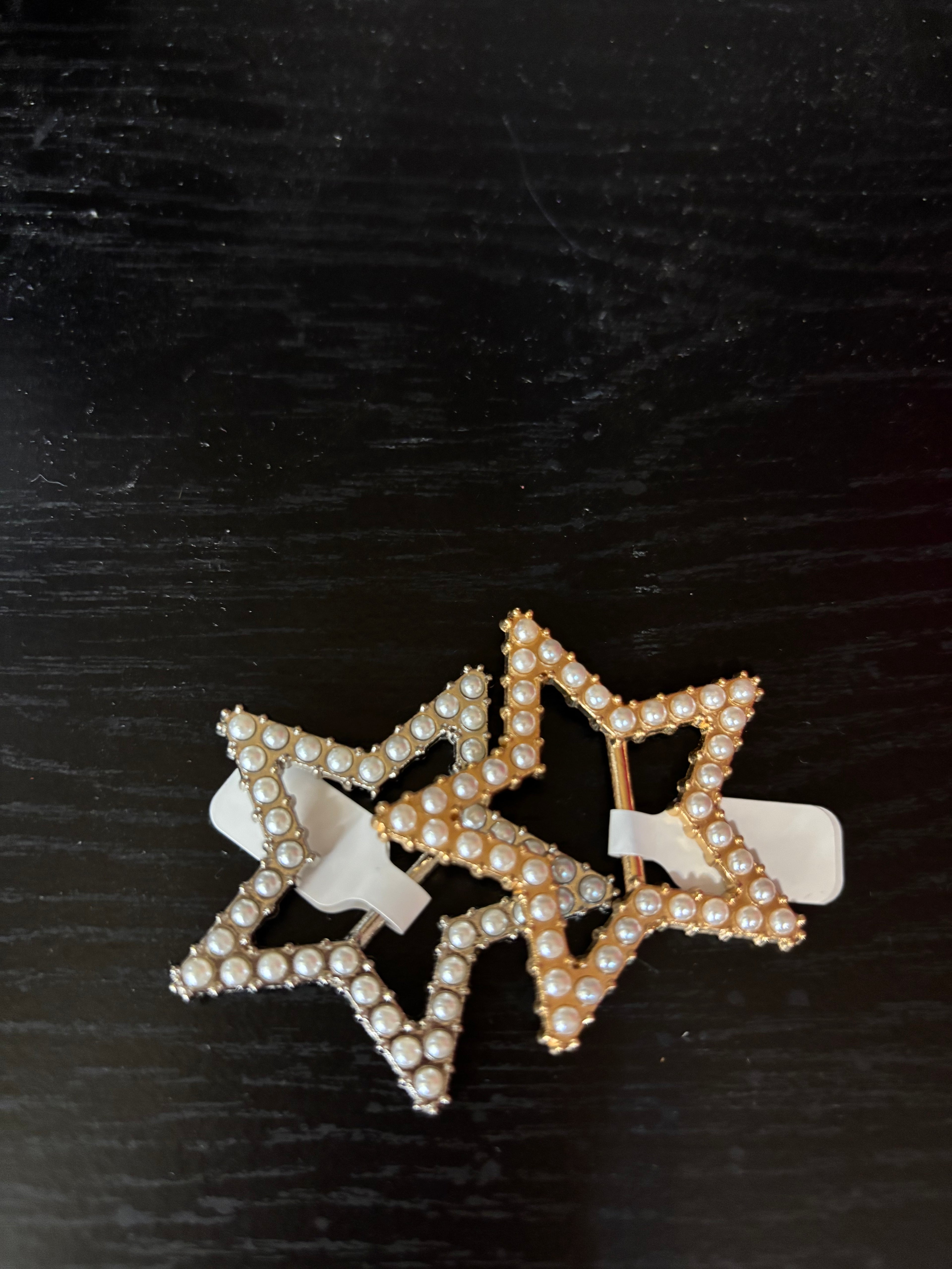 Pearl Star Scarf Ring