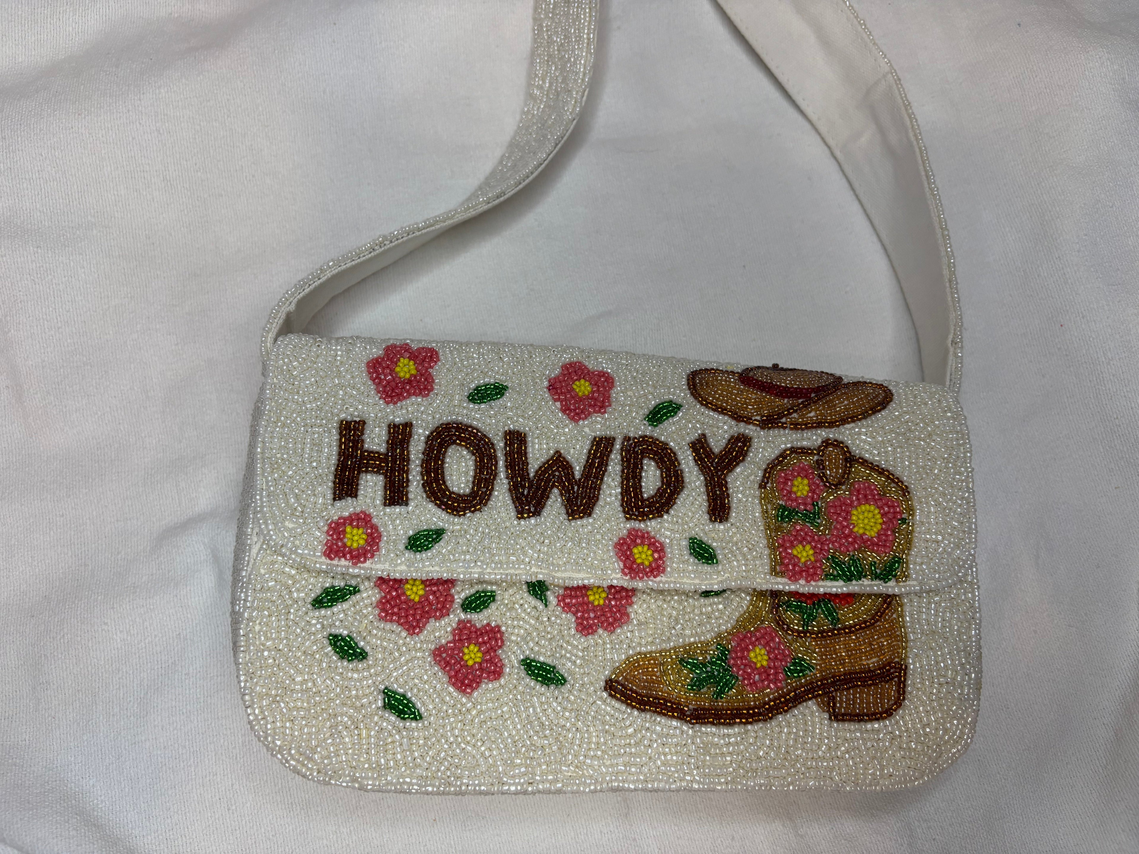 Howdyy Beaded Shoulder Bag