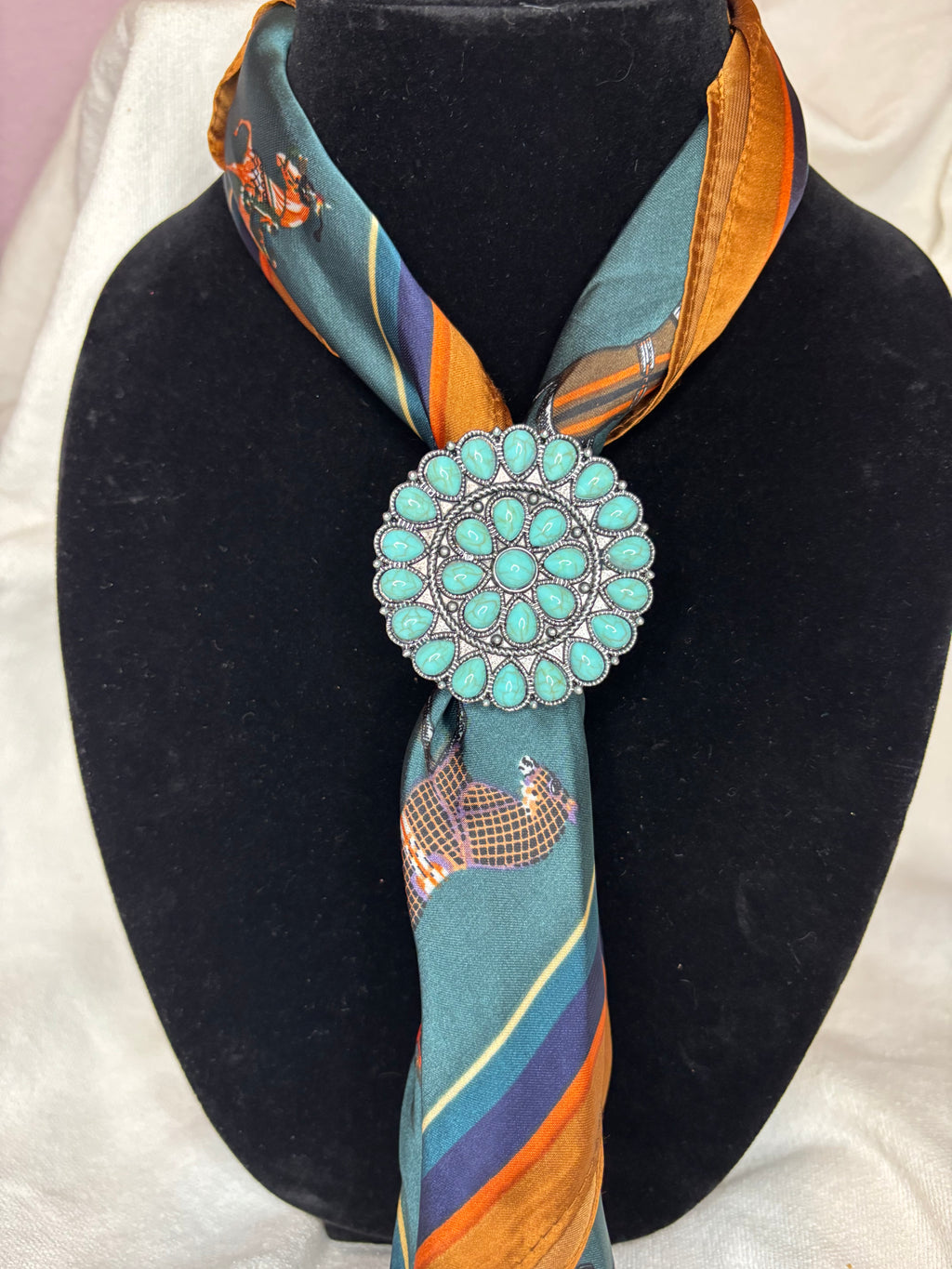 Turquoise Scarf Ring