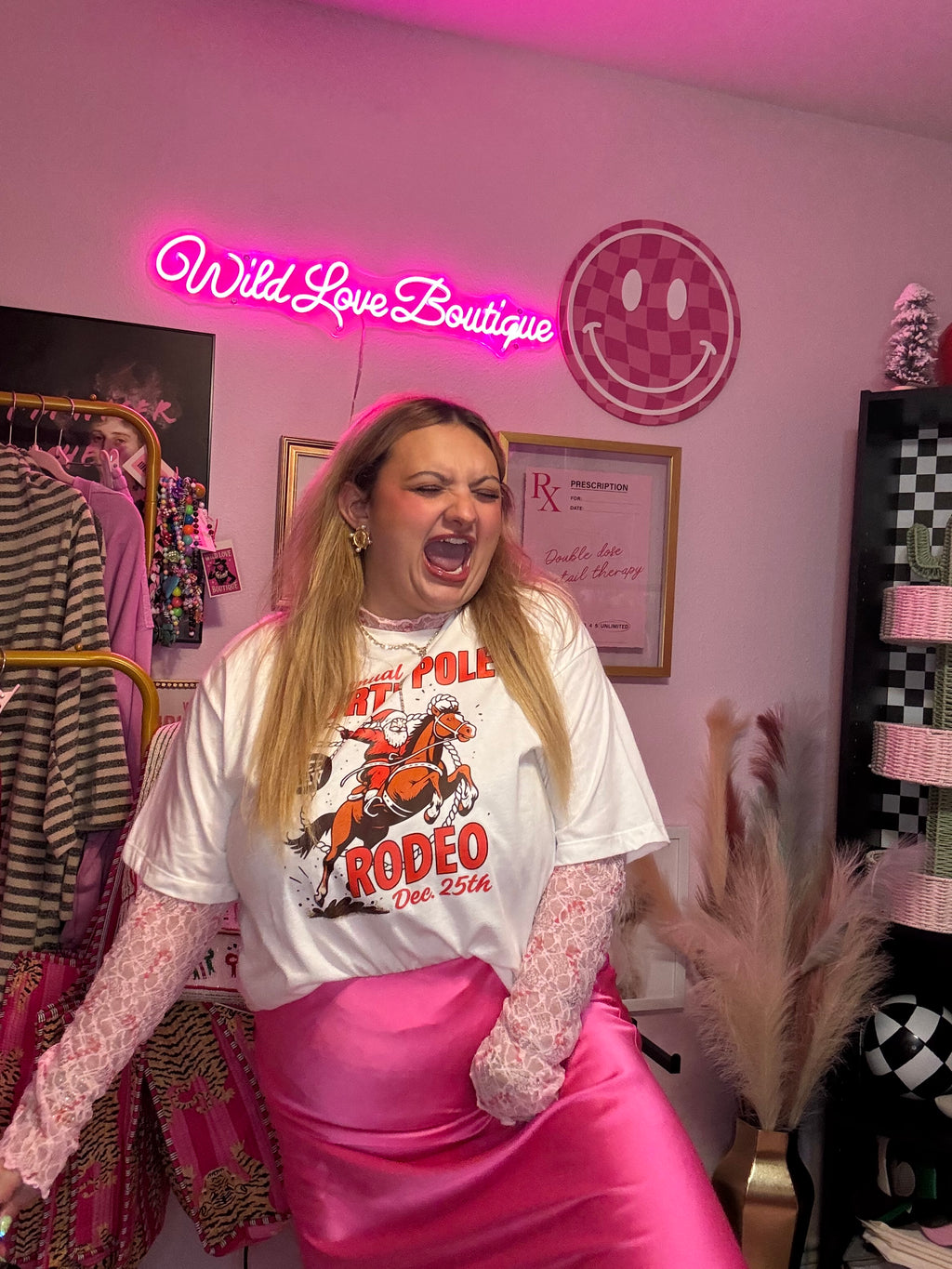 Strawberry Silk Slip Skirt