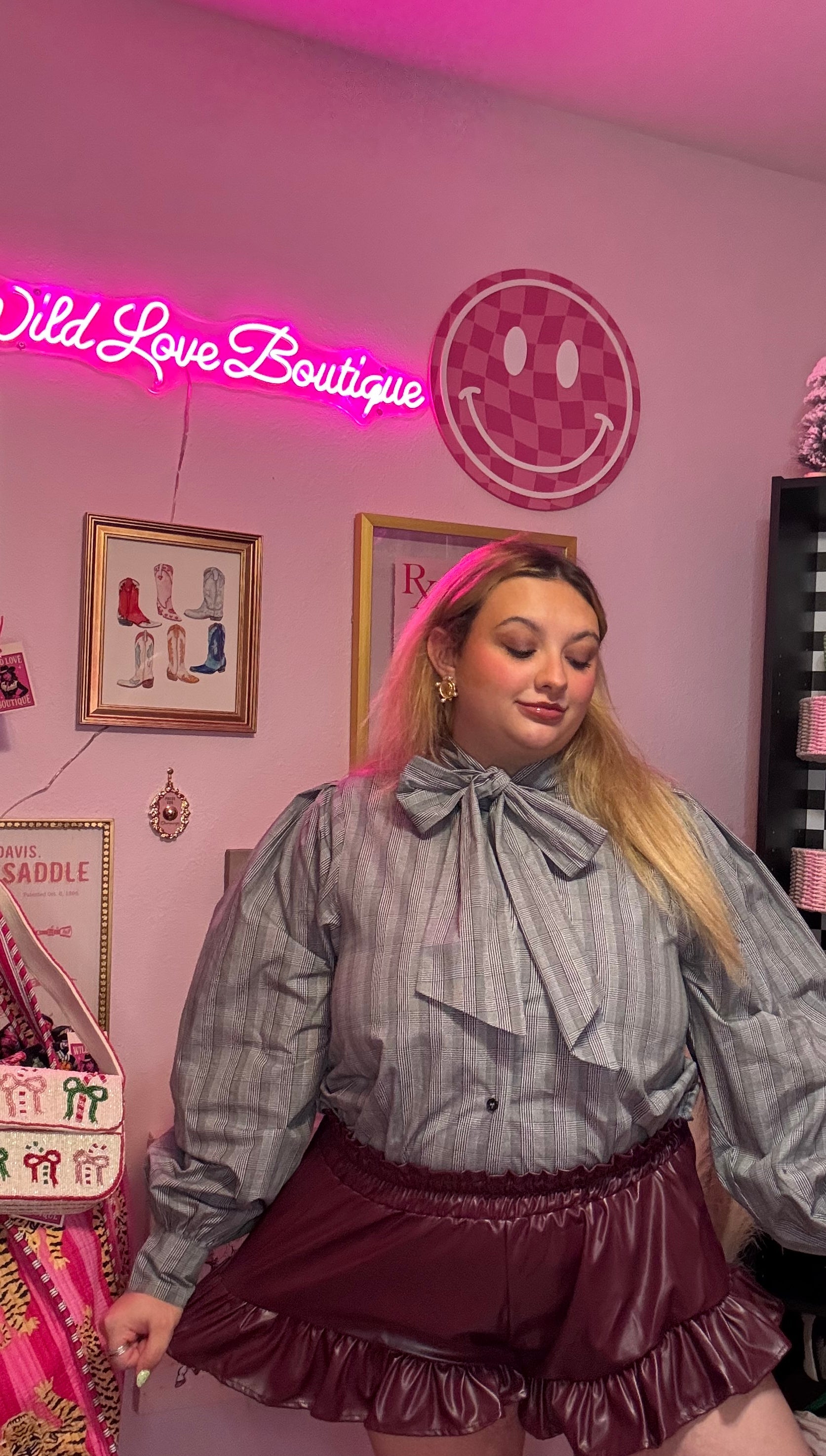 Wine and Dine Leather Short