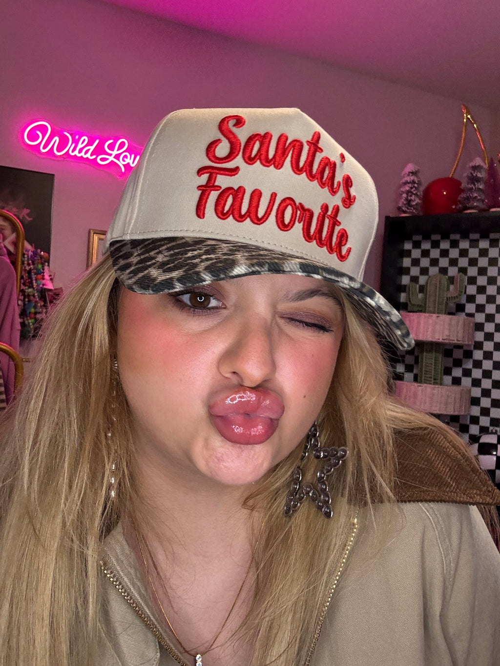 Santa's Favorite Trucker Hat