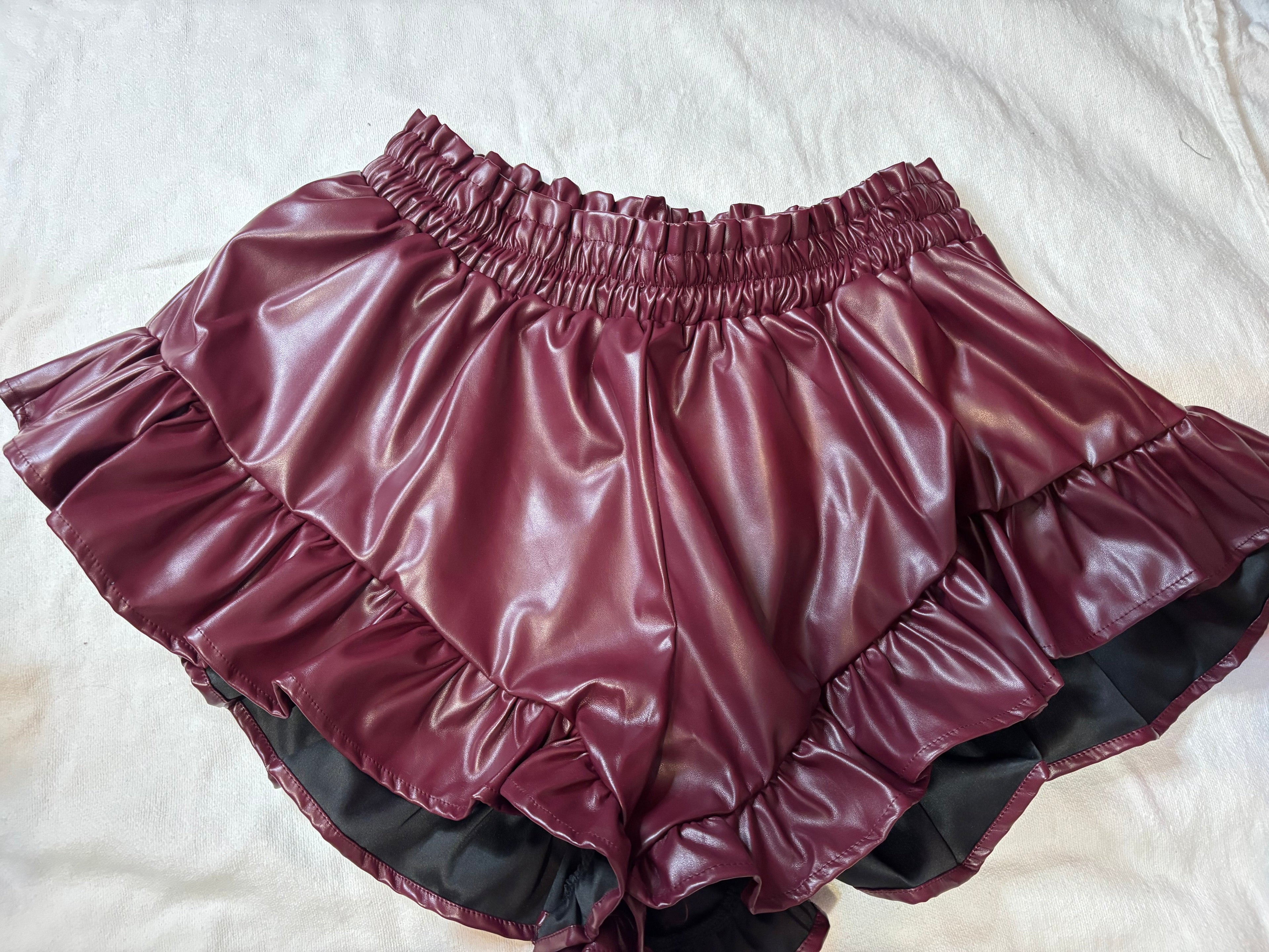 Wine and Dine Leather Short