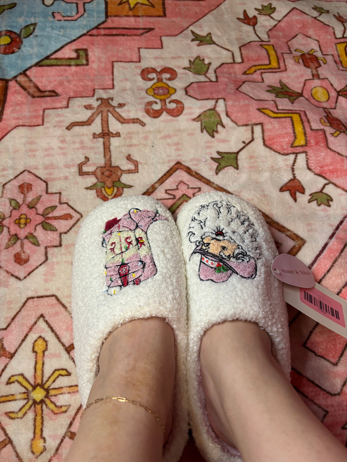 Cowboy Santa Slippers