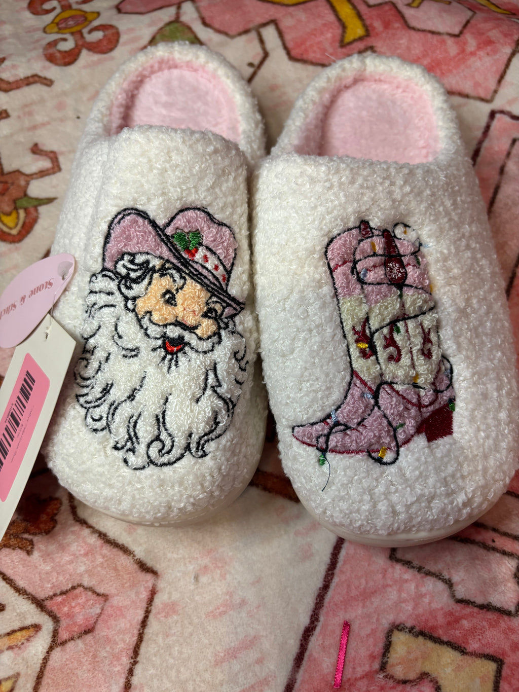 Cowboy Santa Slippers
