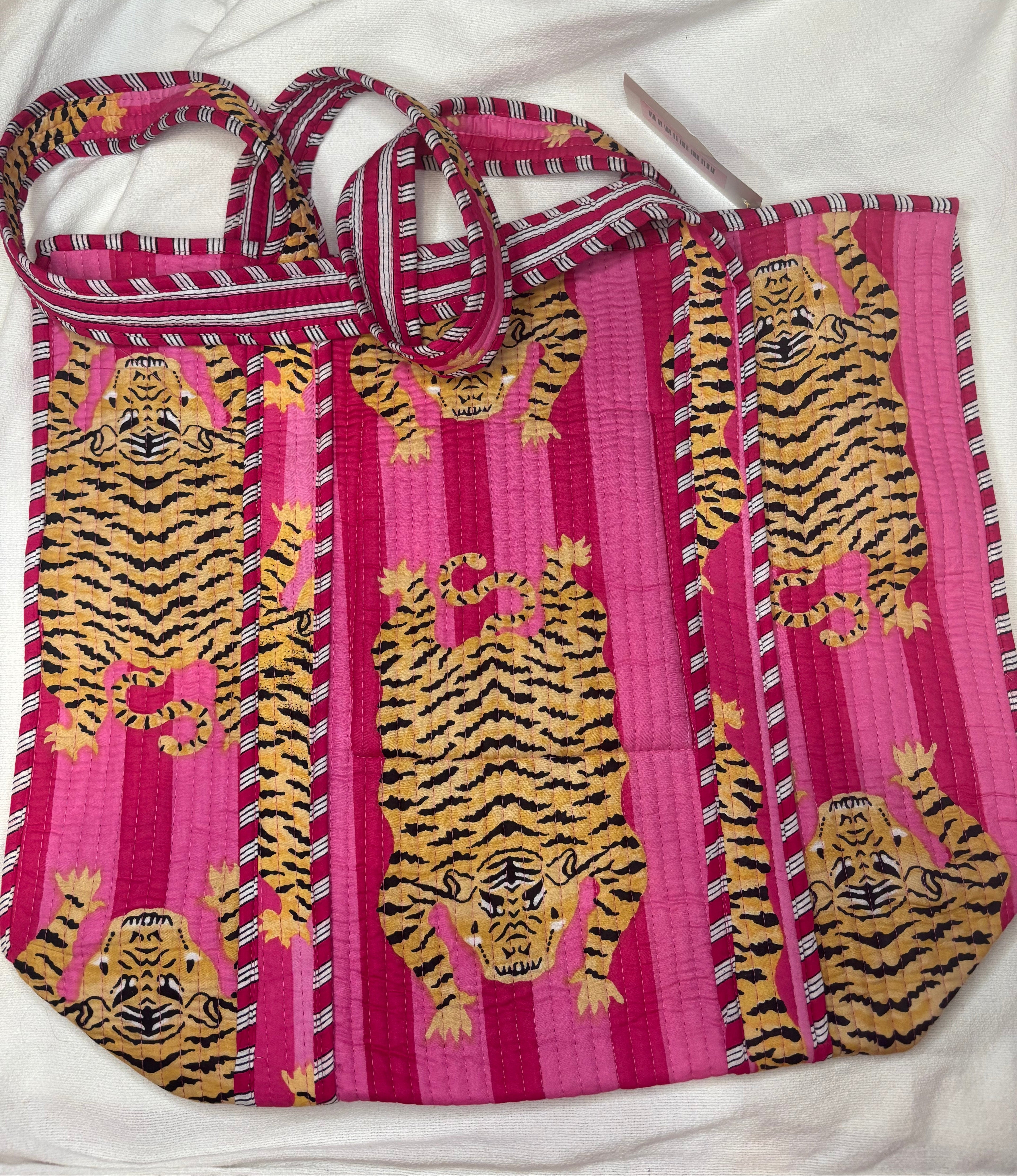 Quilted Tiger Tote