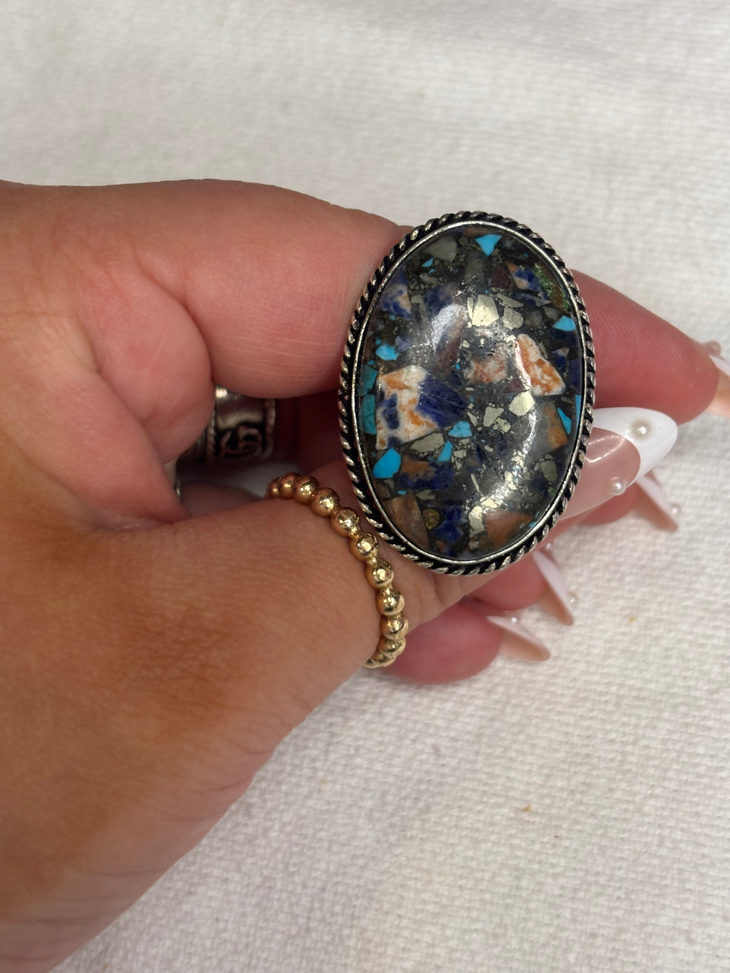 Authentic Mosaic Turquoise Ring